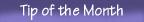 Tips of the Month