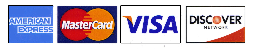 American Express, Mastercard, Visa, and Discover credit cards